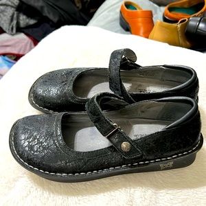 Algeria black leather shoes size 37